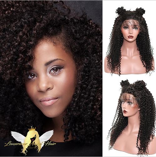 WIG Lace Front Curly Black 1B – Luxurious Angel Hair & Boutique display picture 1